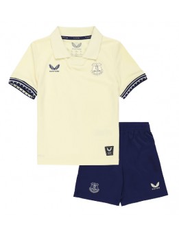 Billige Everton Bortedraktsett Barn 2025-26 Kortermet (+ Korte bukser)